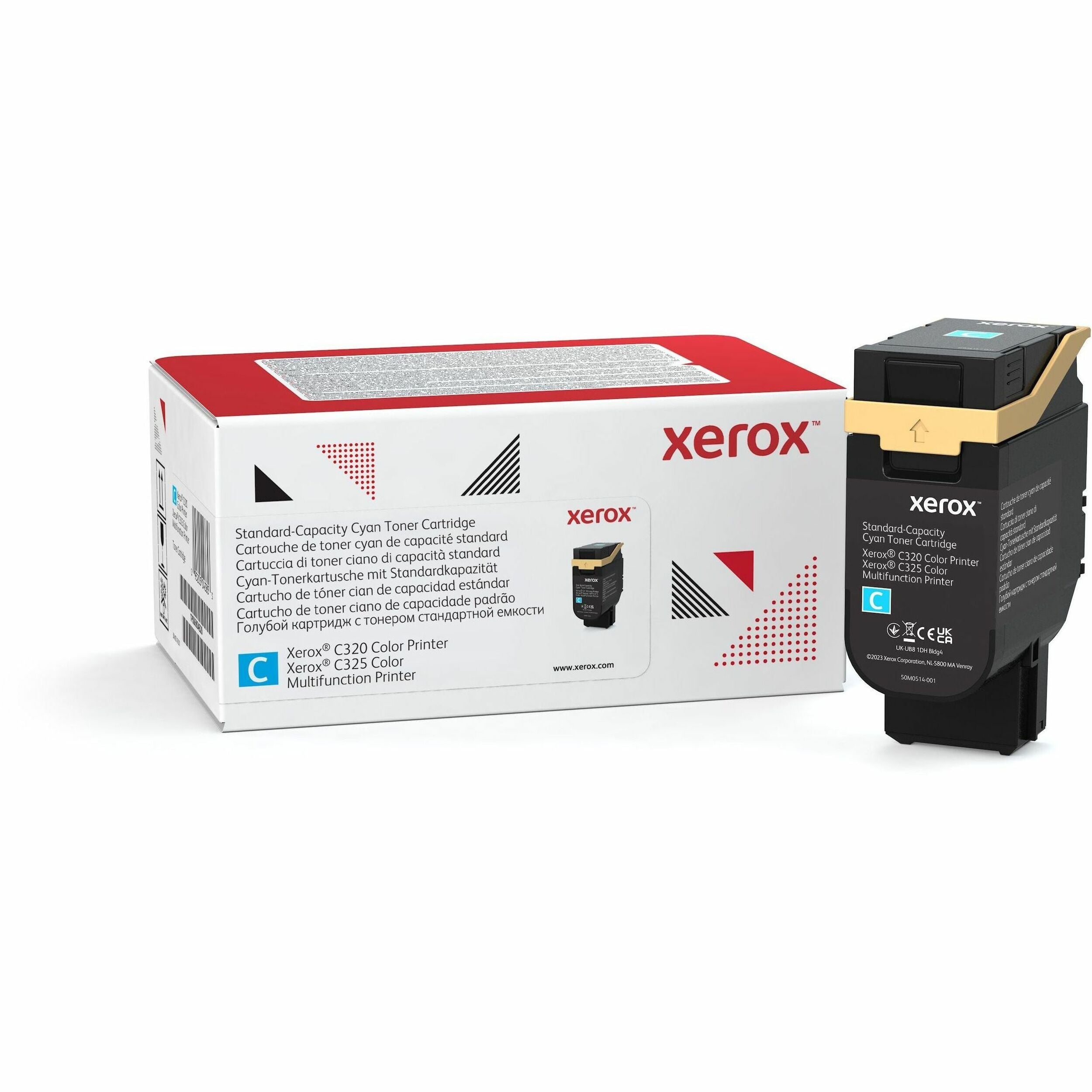 Xerox Genuine Xerox® C320 Color Printer, C325 Color Multifunction Printer Cyan Standard capacity Toner Cartridge (1800 Pages) - 006R04820