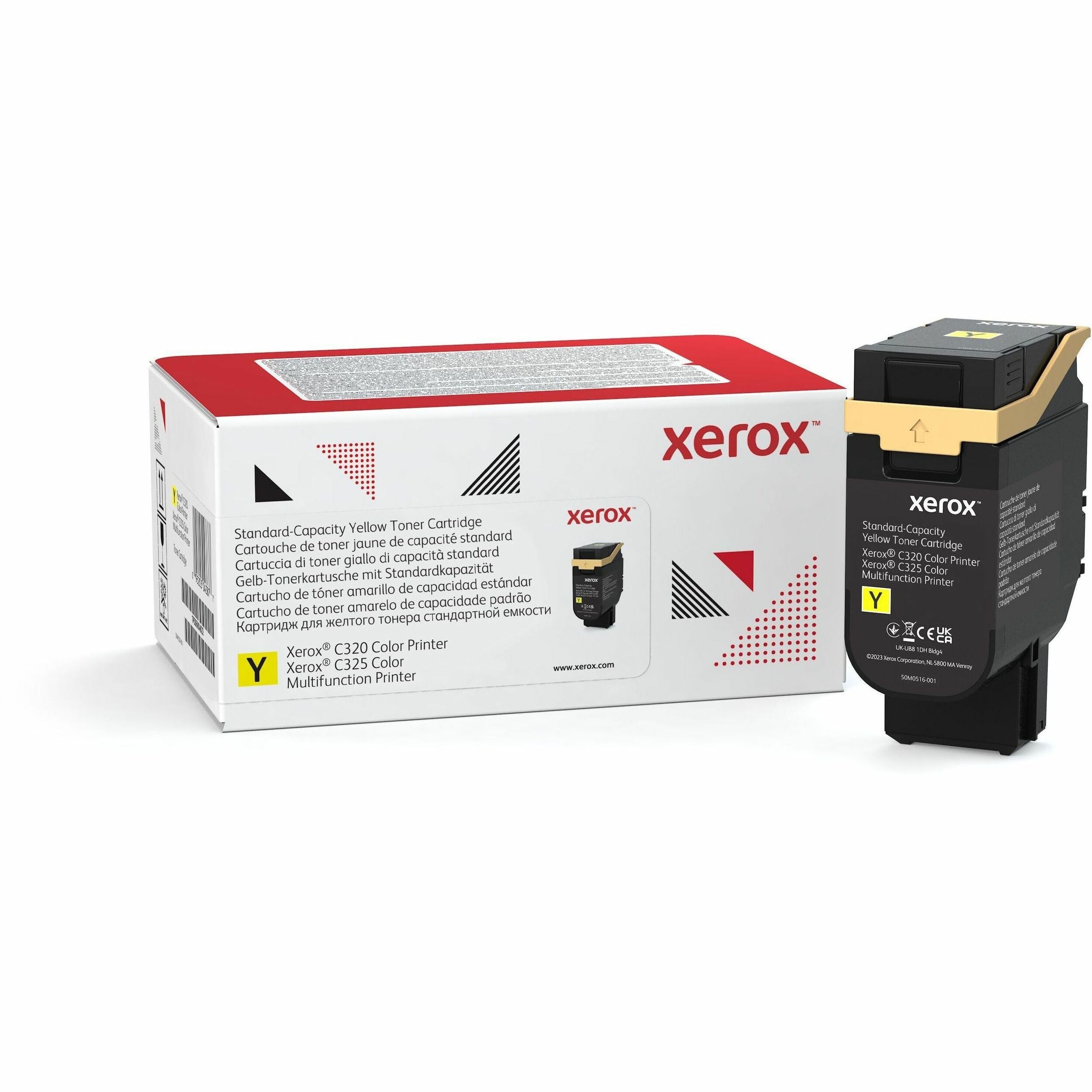 Xerox Genuine Xerox® C320 Color Printer, C325 Color Multifunction Printer Yellow Standard capacity Toner Cartridge (1800 Pages) - 006R04822
