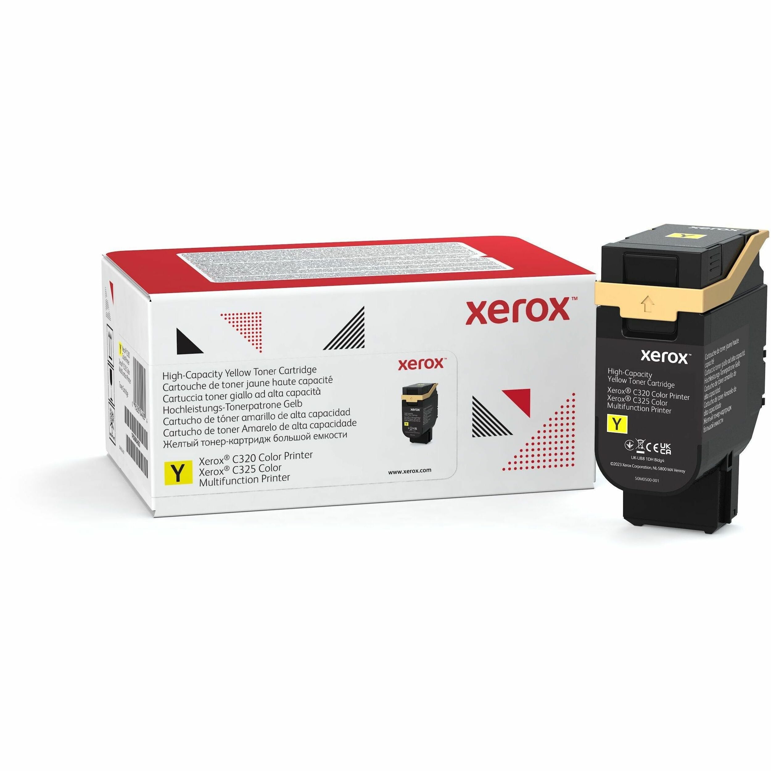 Xerox Genuine Xerox® C320 Color Printer, C325 Color Multifunction Printer Yellow High capacity Toner Cartridge (5500 Pages) - 006R04830