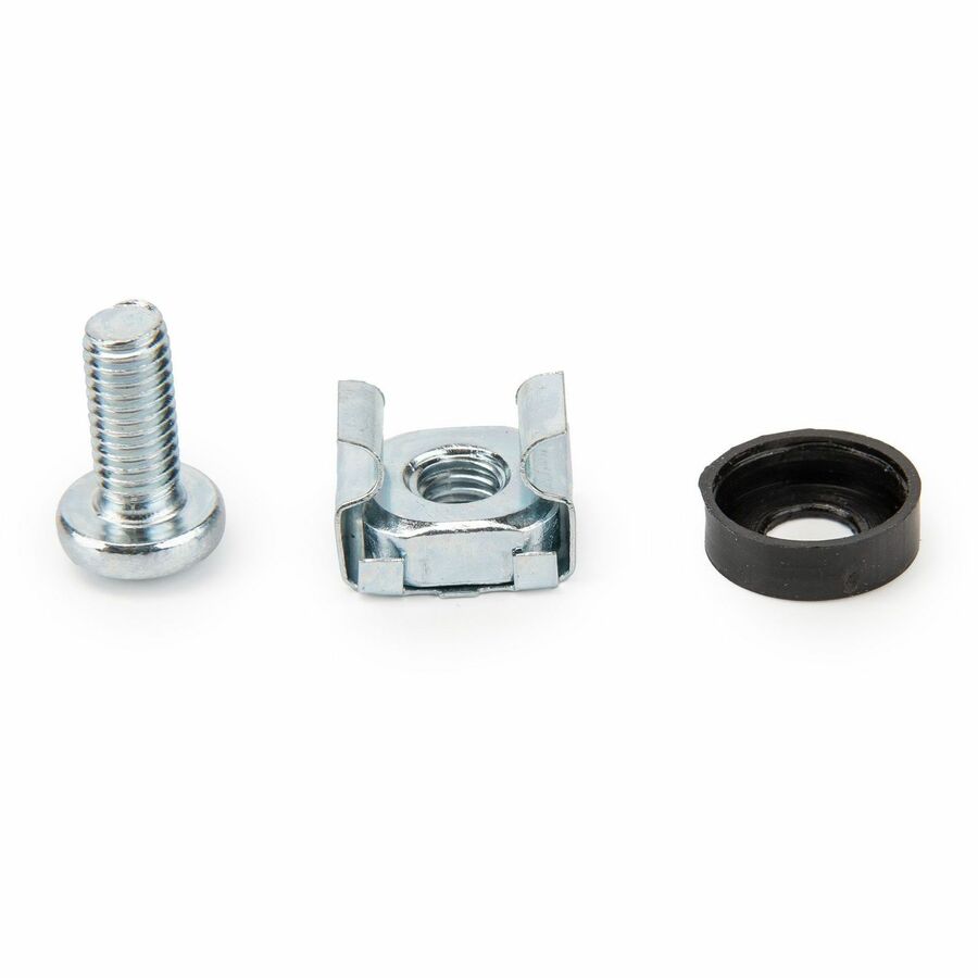 Rocstor 50 Pkg M5 Mounting Screws and Cage Nuts for Server Rack Cabinet