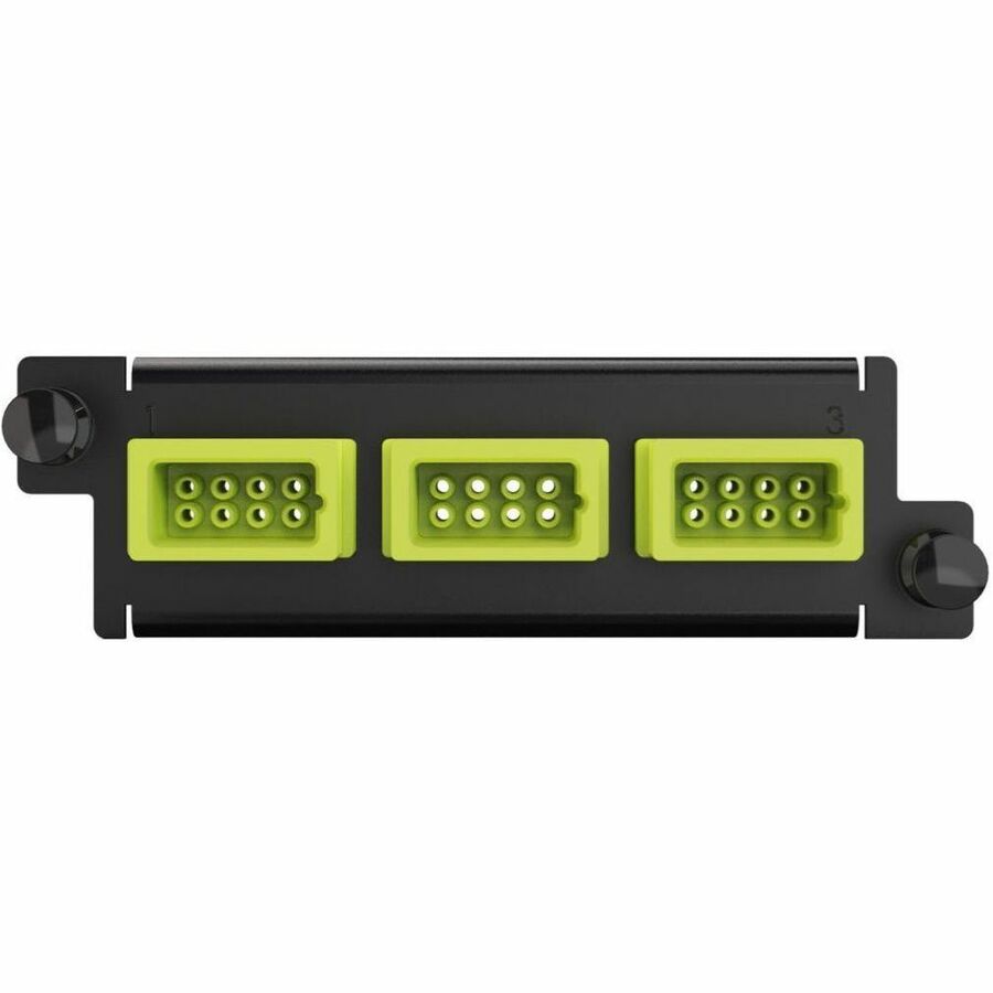 Ortronics ADPT PANEL HDFP 3 AIM AIM 24F, 2.72 oz, Green, HDFP-AAE24QC