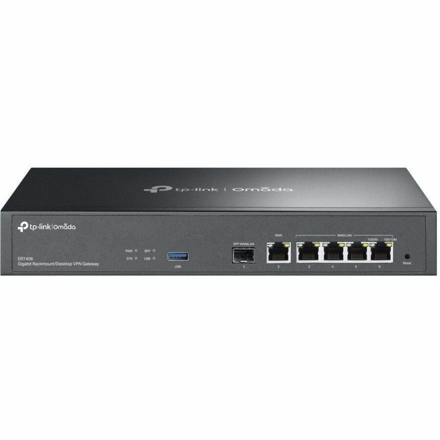 TP Omada Gigabit Rackmount/Desktop VPN Router, 1000Base-F, Gigabit Ethernet, Wired