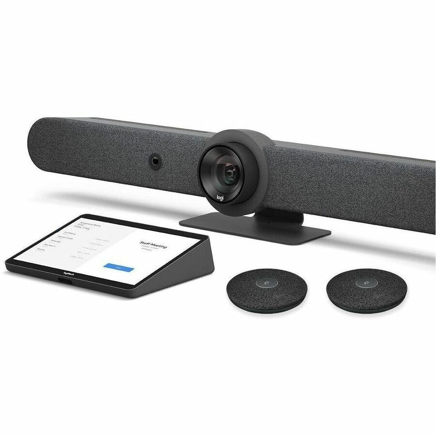 Logitech Rally Bar (TAA-Compliant Version) & Logitech Tap with Cat5e & Rally Mic Pod - TAA