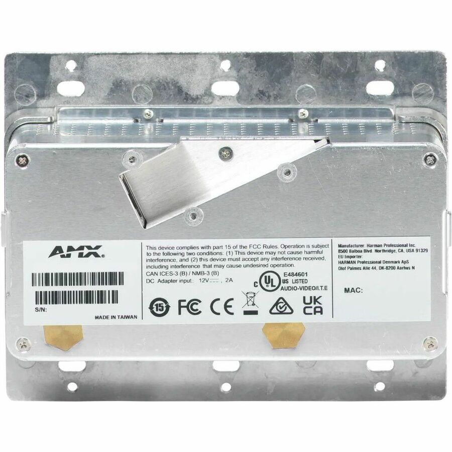 AMX Harman 4K60 MWC/Dante AV-A Decoder Wallplate, AMX-N26D013