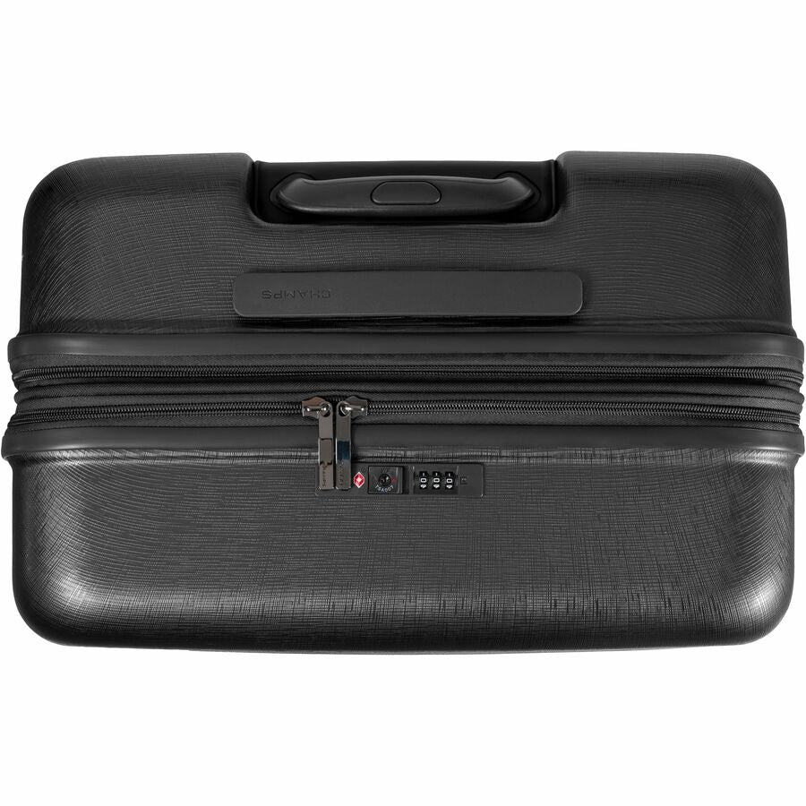 CHAMPS Linen Collection - 3-piece Hardside Luggage set - Black