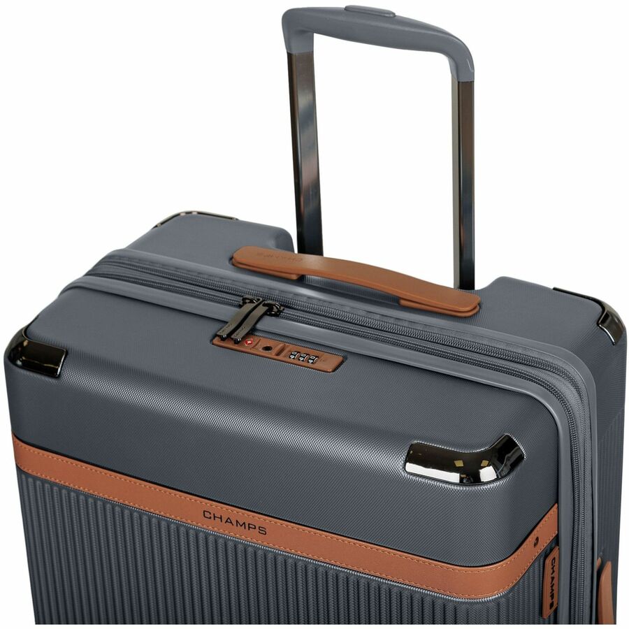 CHAMPS Vintage Air Collection - 3-piece Hardside Luggage set - Grey