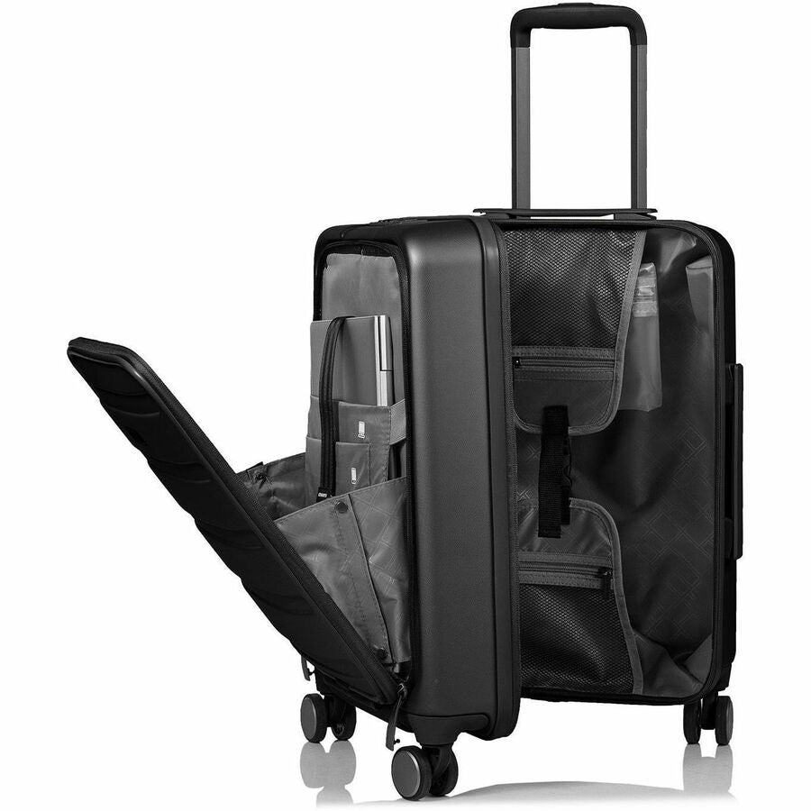 CHAMPS Tech Collection - 2-piece Hardside Luggage set - Black