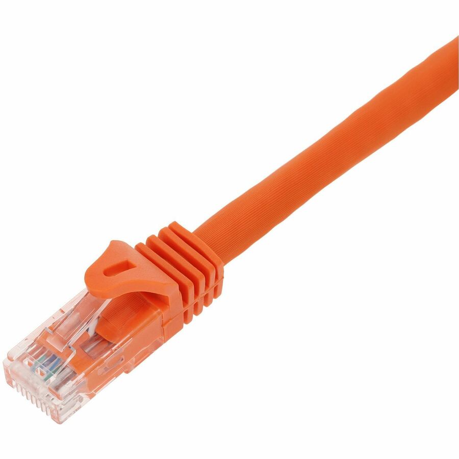 AddOn 100ft Orange CAT 6 PVC Ethernet Cable Snagless Easy Boot RJ-45 M/M