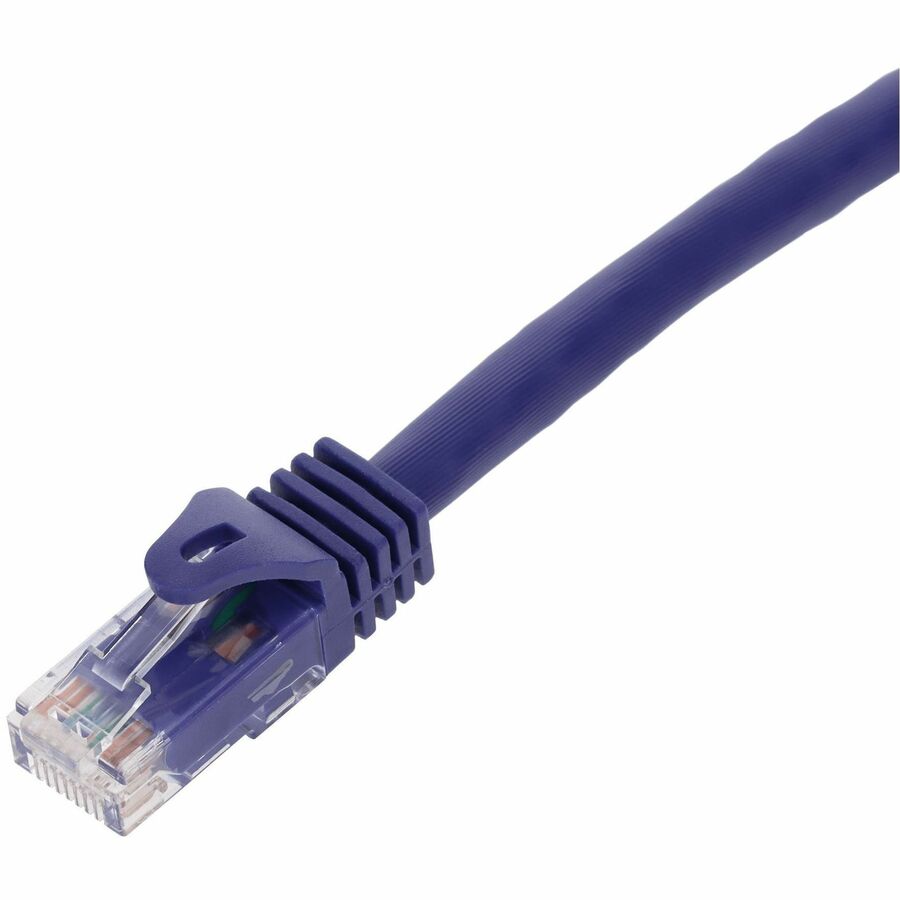 AddOn 35ft Purple CAT 6 PVC Ethernet Cable Snagless Easy Boot RJ-45 M/M