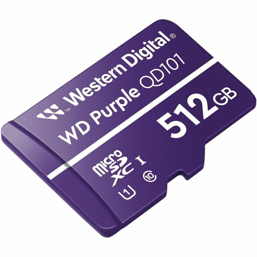 SANDISK WD Purple 512 GB Class 10/UHS-I (U1) microSDXC, 0.6 in, QD101