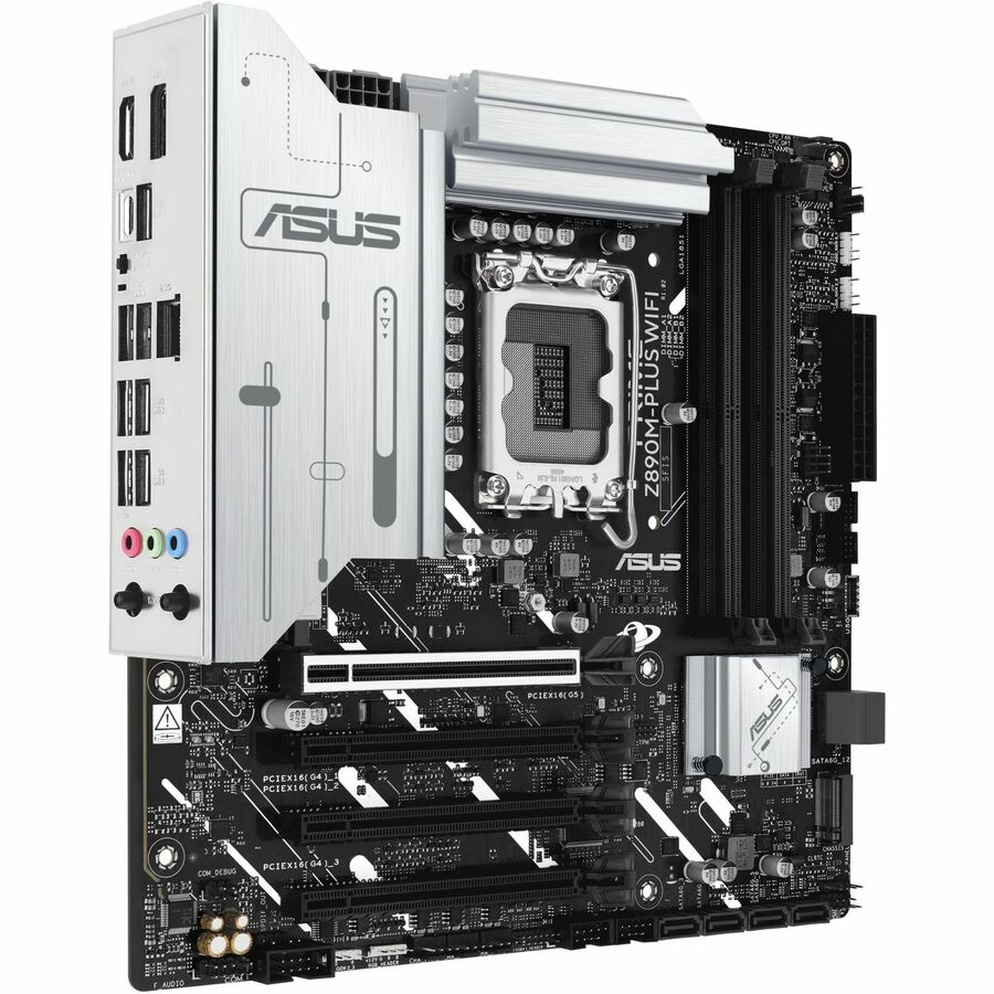 ASUS PRIME Z890M-PLUS WIFI Z890 LGA 1851 mATX motherboard, Intel  Core? Ultra Series 2 Ready, Advanced AI PC-ready, 10+1+2+1 80A power stages, DDR5, PCIe  5.0, USB Type-C , 3x M.2, Wi-Fi 7, 2.5Gb LAN