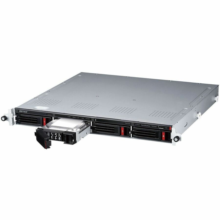 Buffalo TeraStation 3430RN 1U Rackmount 32TB 4 Bay NAS (4x8TB) NAS HDD Included 2.5GBE RAID ISCSI, Ethernet, AL524