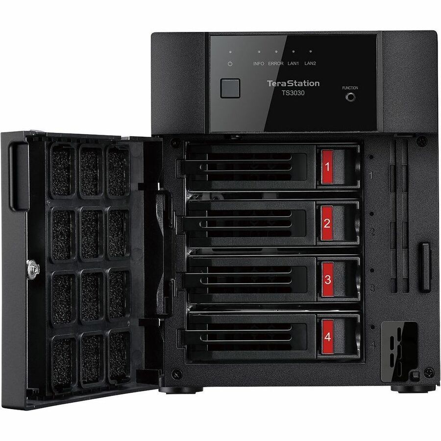 BUFFALO TeraStation 3430DN 4-Bay Secure SMB Desktop NAS 4TB (2x2TB) with Hard Drives Included