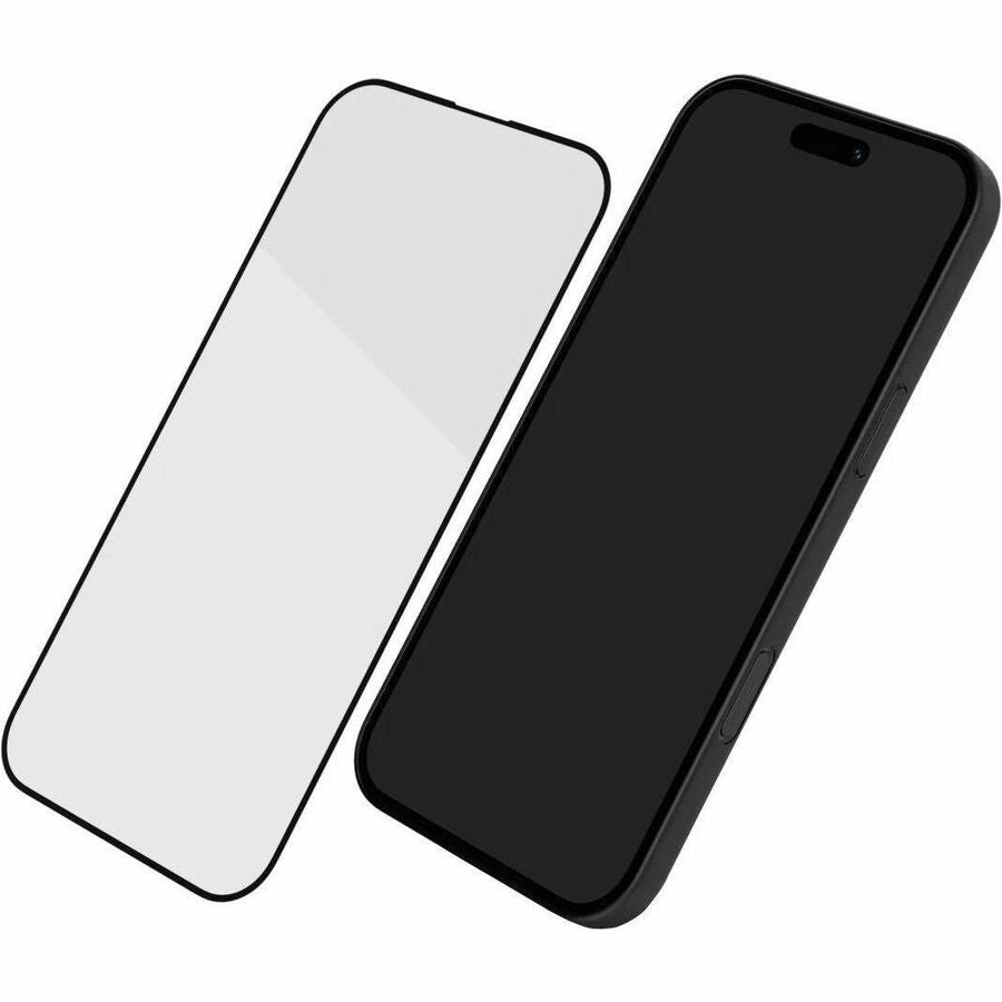 CODi PEEL iPhone 16 Plus Tempered Glass Screen Protector Black, Transparent