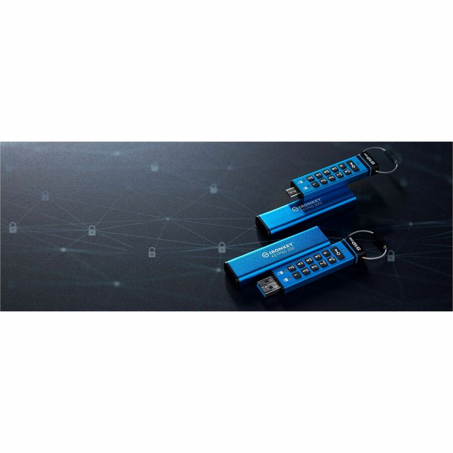 Kingston IronKey Keypad 200 512GB USB 3.2 (Gen 1) Type A Flash Drive