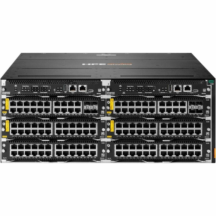 Aruba CX 5420 Switch Chassis, 1.70 lb, 10/100/1000Base-T, Gigabit Ethernet