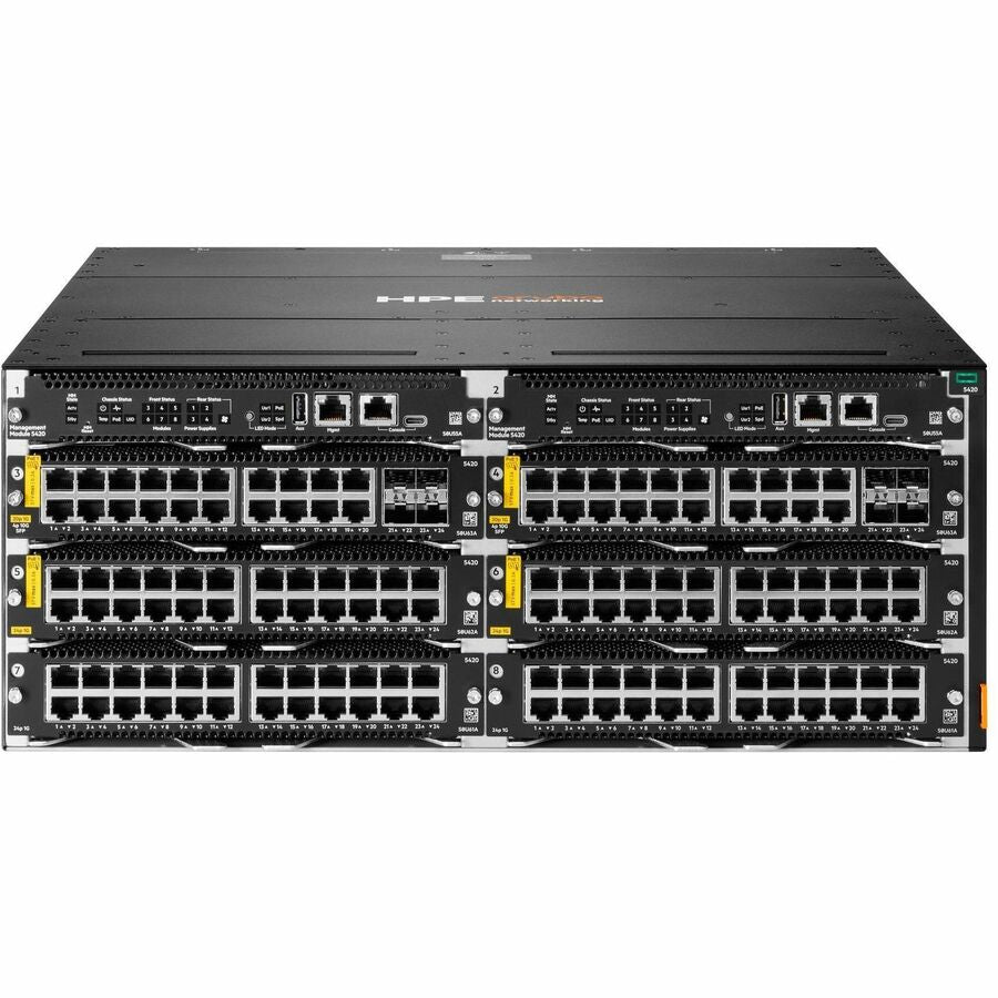 Aruba CX 5420 Switch Chassis, 1.90 lb, 10 Gigabit Ethernet, 10GBase-T