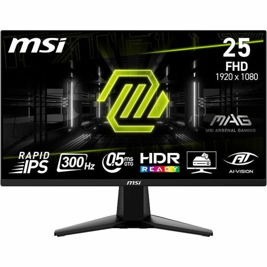 MSI MAG 255XF 25" Class Full HD Gaming LCD Monitor - 16:9 - Metallic Black