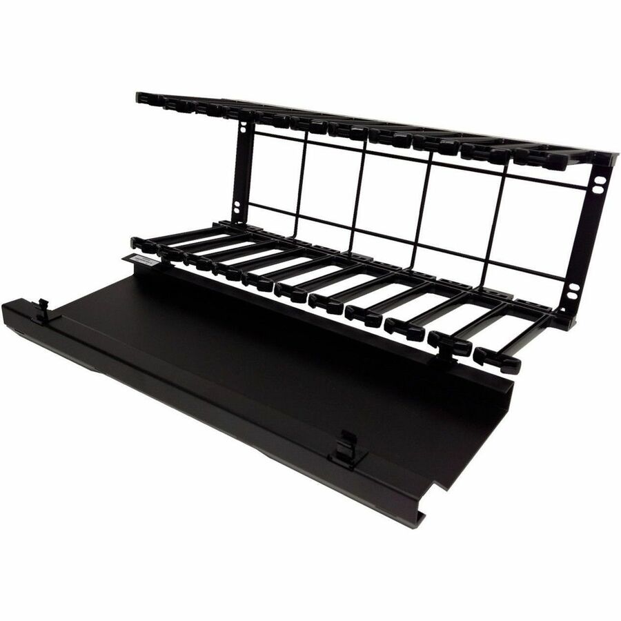 LEGRAND MM20 HORIZONTAL MANAGER, Black, MM20HMF4RU-B