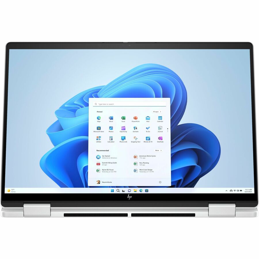 HP ENVY x360 14-fa0000 14-fa0023dx 14" Touchscreen Convertible 2 in 1 Notebook - WUXGA - AMD Ryzen 7 8840HS - 16 GB - 1 TB SSD - Glacier Silver