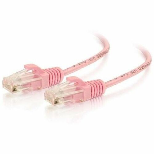 LEGRAND VS 8FT PNK SNAGLESS C6 28AWG, Male, 576-RD50-008, 8 ft, Pink, CAT6