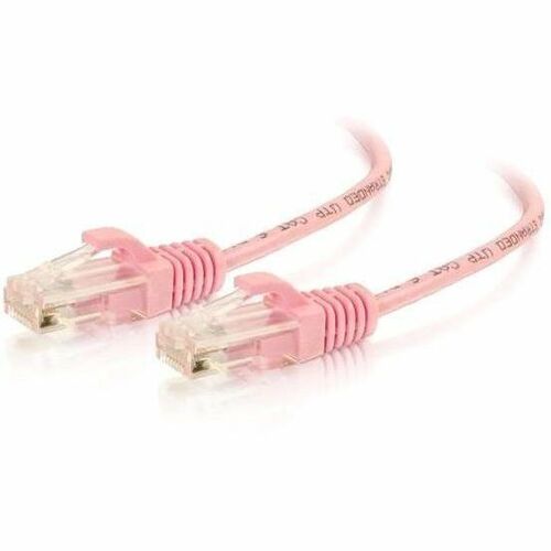 LEGRAND VS 15FT PNK SNAGLESS C6 28AWG, Male, 15 ft, 576-RD50-015, Pink, CAT6