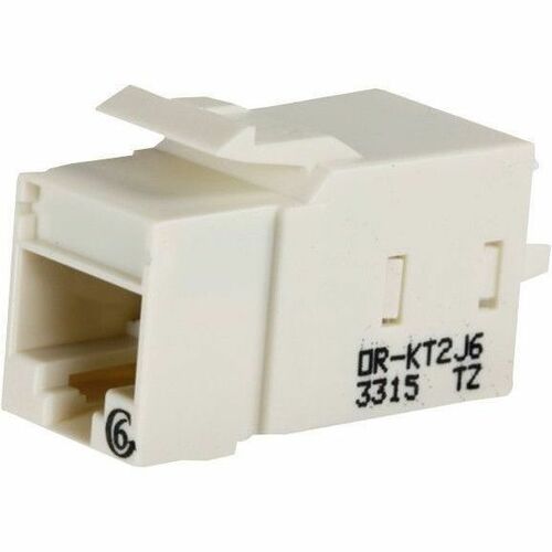 LEGRAND Ortronics Keystone Cat6 Jack Fog White, 25pk, Female, KT2J625