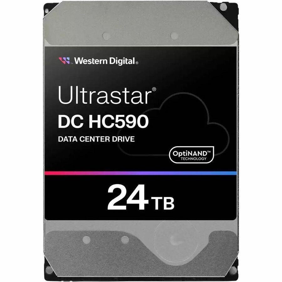 Western Digital Ultrastar DC HC500 WUH722624AL5204 24 TB Hard Drive - 3.5" Internal - SAS (12Gb/s SAS) - Conventional Magnetic Recording (CMR) Method