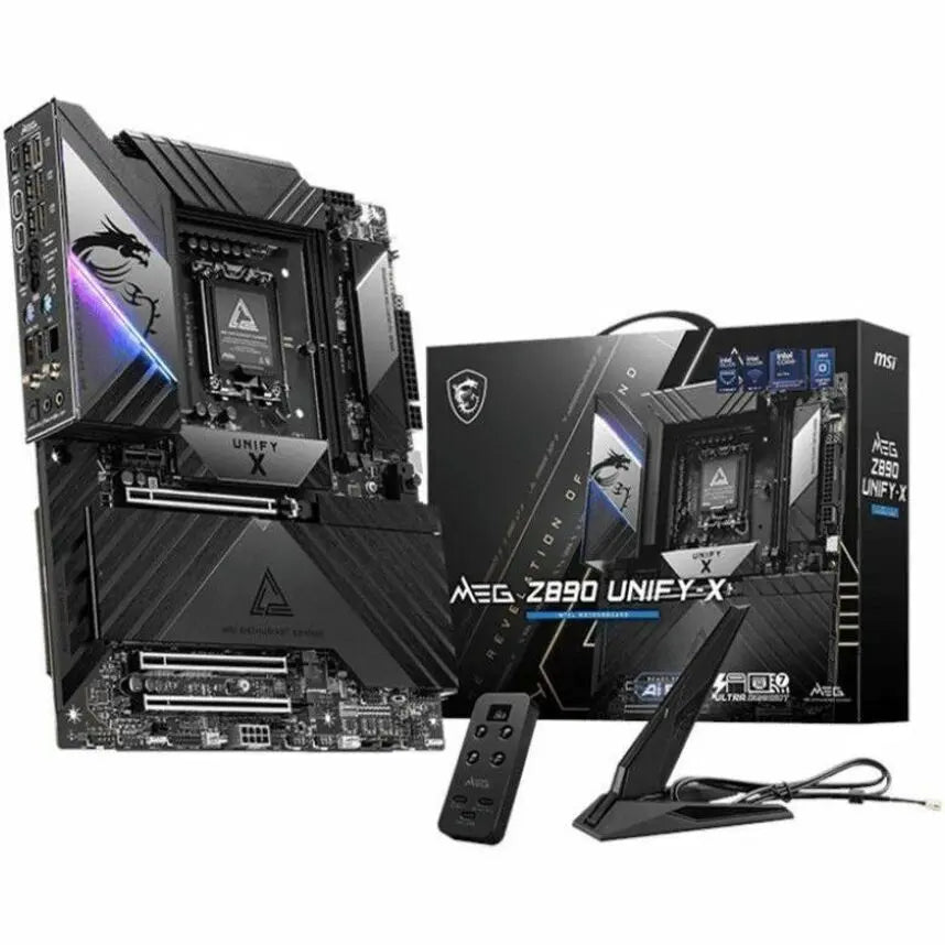 MSI MEG Z890 UNIFY-X Gaming Desktop Motherboard - Intel Z890 Chipset - Socket LGA-1851 - ATX