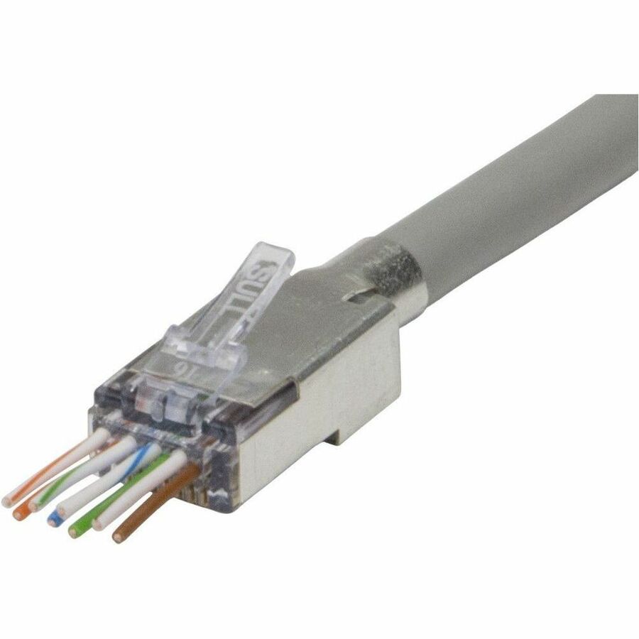 NSI EZEX44 SHIELDED RJ45 EXTERNAL, 1 x RJ-45 Network - Male, 100025C, Gold