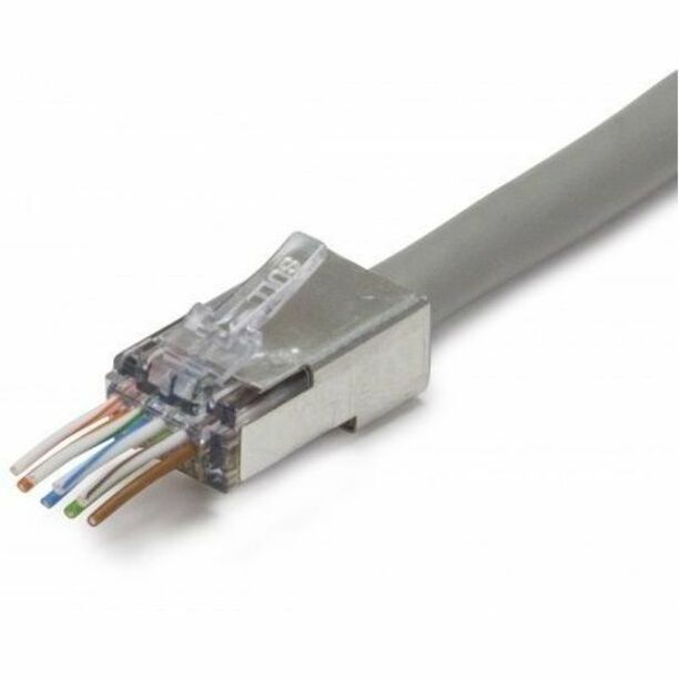 NSI EZEX38 SHIELDED RJ45 INTERNAL, 1 x RJ-45 Network - Male, 202049J, Gold
