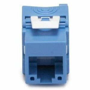 ENET NSI Keystone Jack - Twisted Pair, CAT6A, RJ45 to Self-Terminating Punchdown, Blue, 1, Female, 752BL-1