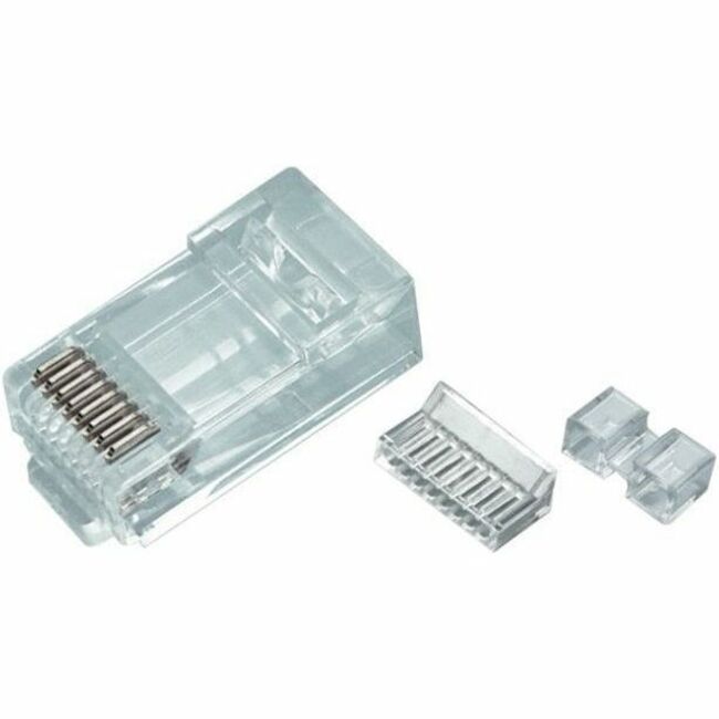 NSI RJ45 (8P8C) CAT6 HP, 1 x RJ-45 Network - Male, 106173J, Clear