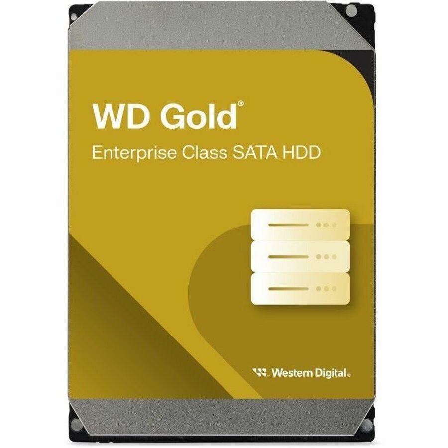 Western WD Gold WD242KRYZSP 24 TB Hard Drive - 3.5" Internal - SATA (SATA/600) - Gold, Black