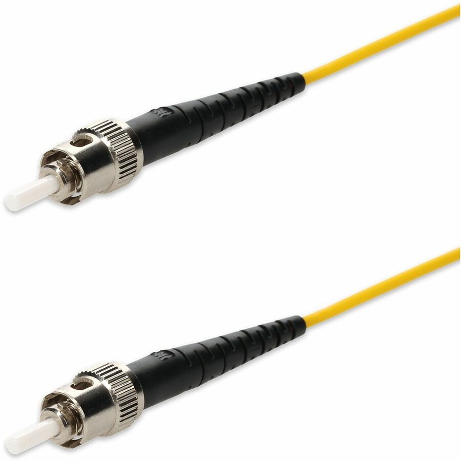 AddOn 10m ST to ST Yellow OS2 Simplex OFNP (Plenum-Rated) SMF Fiber Patch Cable