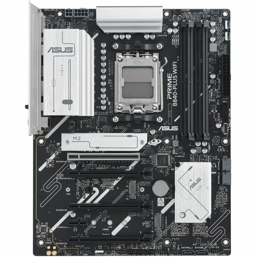 Asus Prime B840-PLUS WIFI Gaming Desktop Motherboard - AMD B840 Chipset - Socket AM5 - ATX