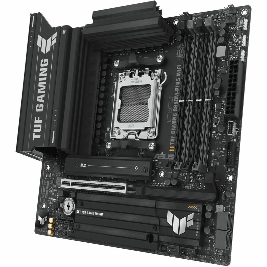 ASUS TUF B850M-PLUS WIFI Gaming Desktop Motherboard - AMD B850 Chipset - Socket AM5 - Micro ATX