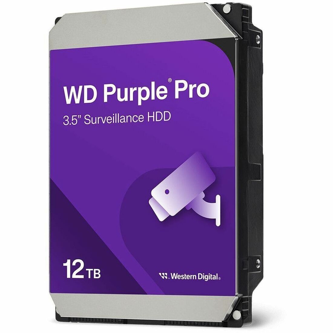 Western WD Purple Pro WD122PURP 12 TB Hard Drive - 3.5" Internal - SATA (SATA/600) - Conventional Magnetic Recording (CMR) Method