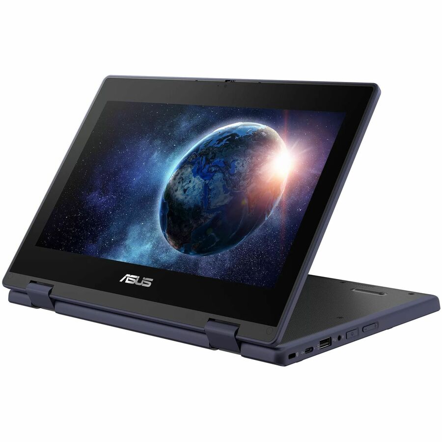 Asus BR1104F BR1104FTA-YS24T 11.6" Touchscreen Rugged Convertible 2 in 1 Notebook - HD - Intel N-Series N250 - 8 GB - 128 GB SSD - Mineral Gray