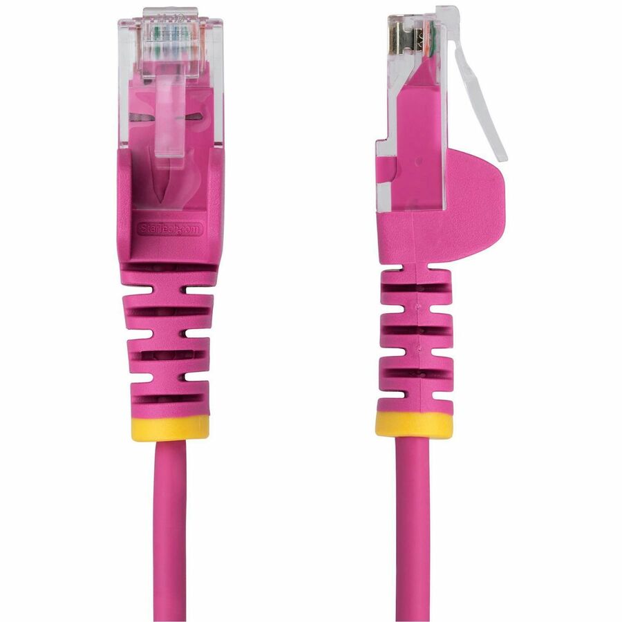 StarTech.com 20ft Pink Slim CAT6 Ethernet Cable, Slim Snagless RJ45, UTP, LSZH, 28AWG Bare Copper, Slim Network Patch Cord, Fluke Tested