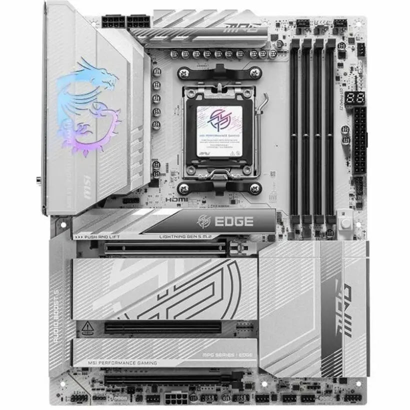 MSI MPG X870E EDGE TI WIFI Gaming Desktop Motherboard - AMD X870E Chipset - Socket AM5 - ATX