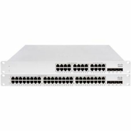 Meraki MS150-48MP-4X Ethernet Switch, 10 Gigabit Ethernet, 10GBase-X, 12.59 lb