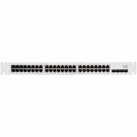 Meraki MS150-48FP-4G Ethernet Switch, 1000Base-X, 11.94 lb, 4 x Gigabit Ethernet Expansion Slot, MS150-48FP-4G Ethernet SwitchRack-mount Screw Kit