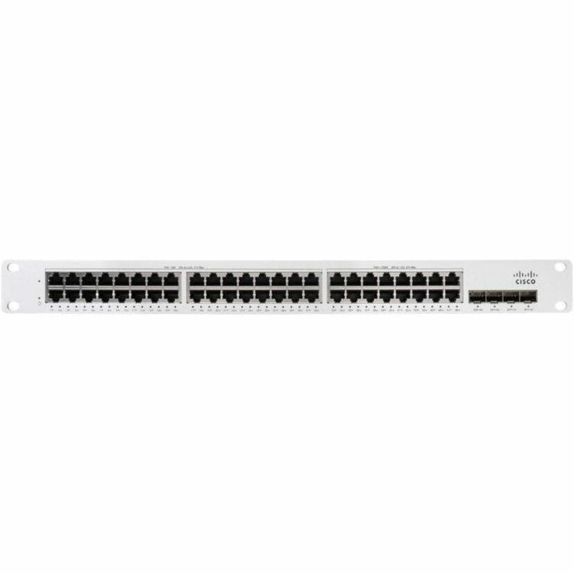 Meraki MS150-48FP-4X Ethernet Switch, 10 Gigabit Ethernet, 10GBase-X, 11.94 lb, White