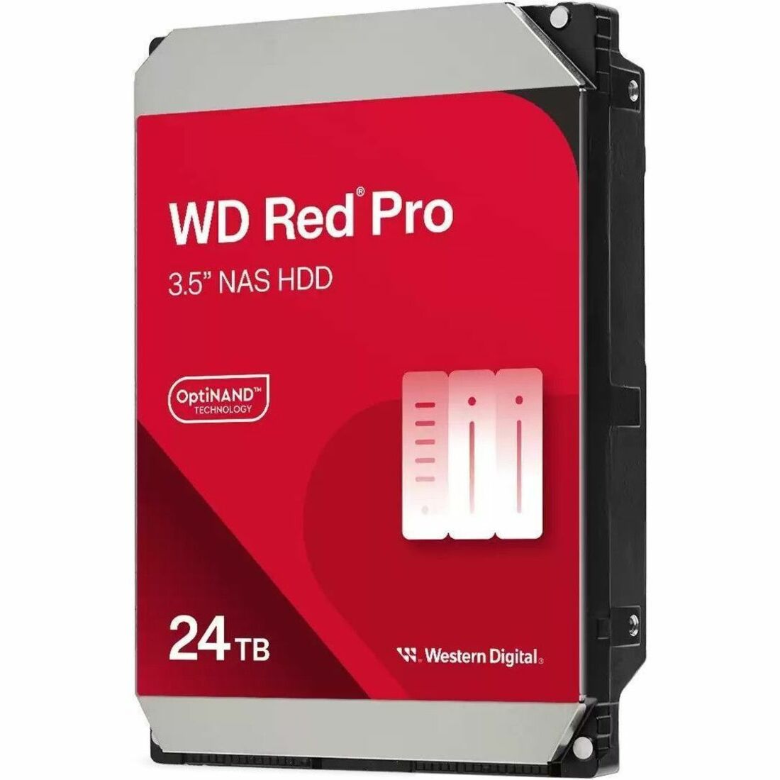 Western WD Red Pro WD241KFGX 24 TB Hard Drive - 3.5" Internal - SATA - Conventional Magnetic Recording (CMR) Method