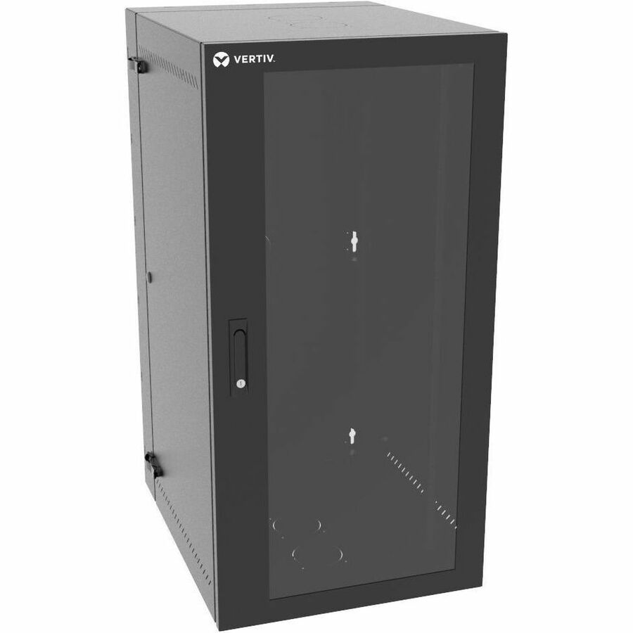 Vertiv VR Rack 25U 4 Post Rack | Vertical Rack Post | Wall Mount | 1219.2mmx457.2mmx533.4mm (HxWxD) | Open Rack | Stable Mounting Platform (VR1020)