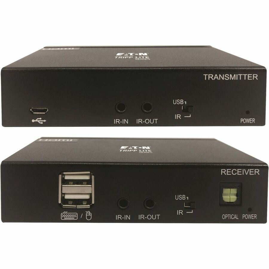 Eaton Tripp Lite series DisplayPort over Cat6 Extender Kit, Transmitter/Receiver, 4K 60 Hz, 4:4:4, Power over Cable, 230 ft. (70 m), TAA