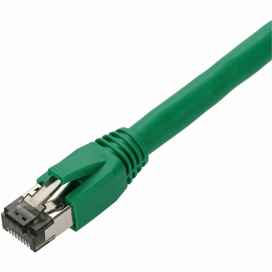 AddOn 50ft Green CAT 8 Shielded (S/FTP) PVC Ethernet Cable Snagless Easy Boot RJ-45 M/M