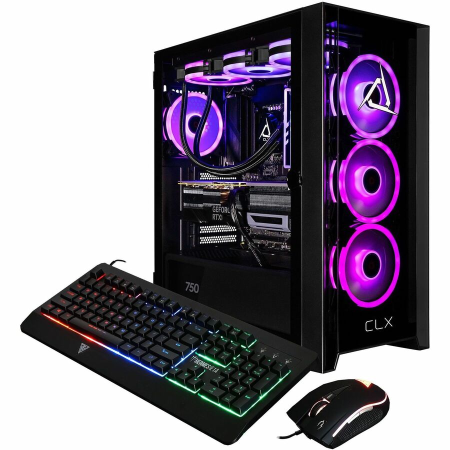 CLX SET Gaming Desktop Computer - Intel Core Ultra 7 265F - 32 GB - 2 TB SSD - Mid-tower - Black