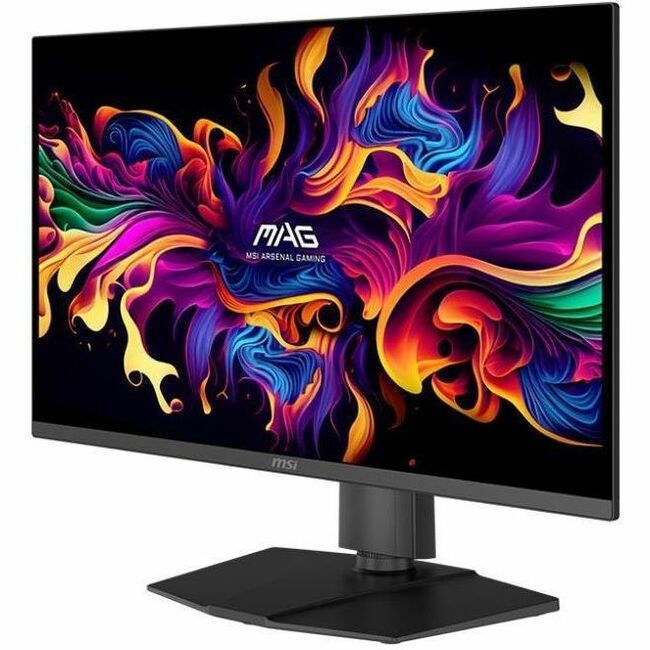 MSI MAG 271QP QD-OLED X24 Flat Gaming Monitor; Metallic Black; 27" Screen Size; QD-OLED Panel; 2560 x 1440 QHD Resolution; Adaptive Sync; True Black HDR 400; Glare with narrow bezel; 240Hz Refresh Rate; Tilt, Swivel, Height and Pivot Adjustable